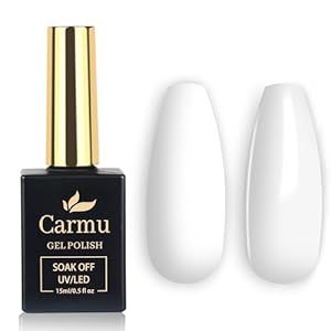 15ml White Gel Nail Polish - UV LED Soak Off Long Lasting